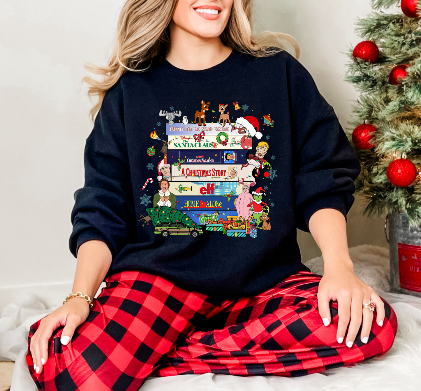 Christmas Movies Crewneck Sweatshirt