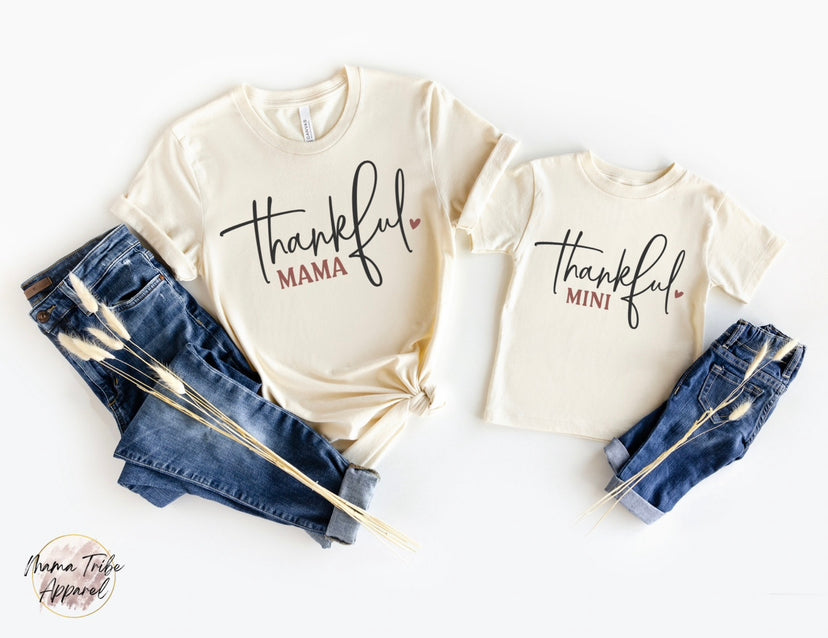 Thankful Mama & Thankful Mini Matching Crewnecks