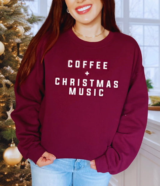 Coffee + Christmas Music Pullover