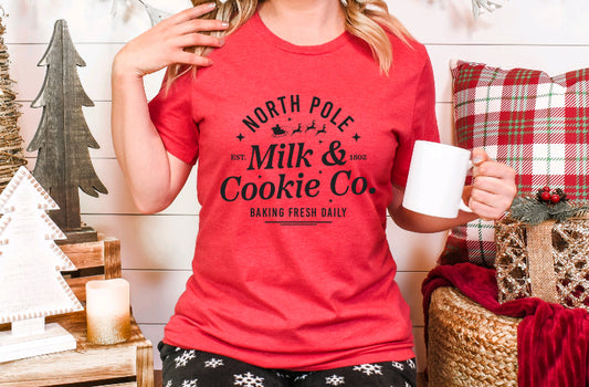 North Pole Milk & Cookie Tee