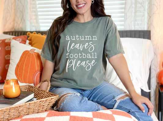 Autumn Leaves Football Please Crewneck