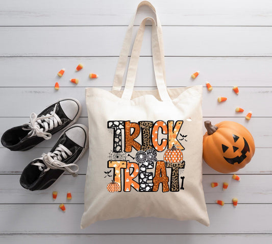 Trick or Treat Tote, Halloween Tote