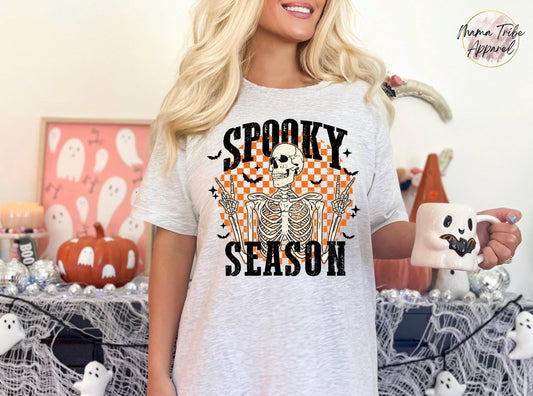 Spooky Season Skeleton Crewneck Tee