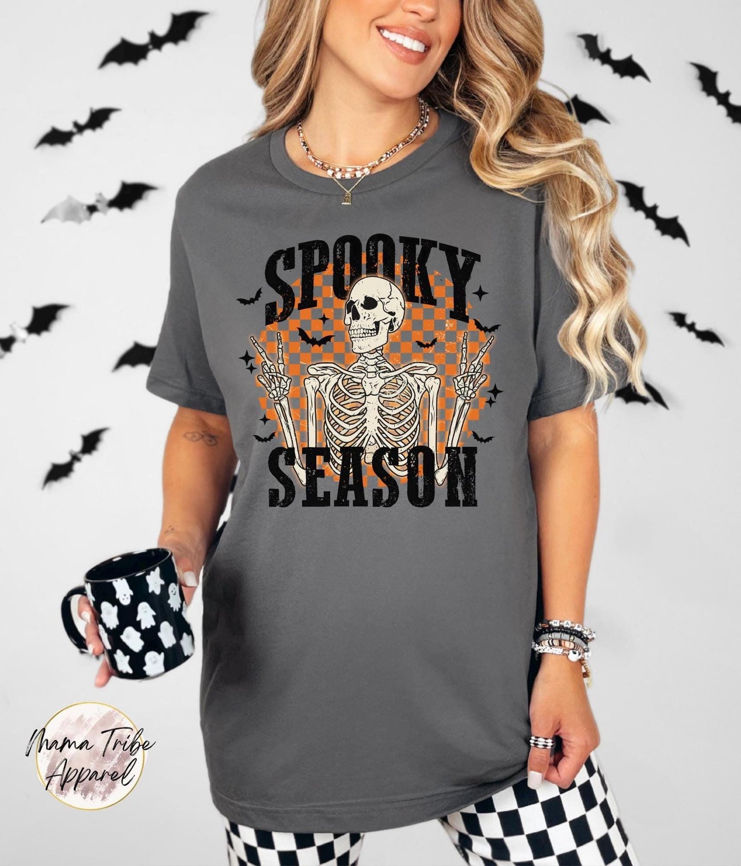 Spooky Season Skeleton Crewneck Tee